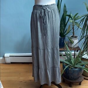 NWT Fat Face GinghamTie Front Maxi Skirt. Size 14